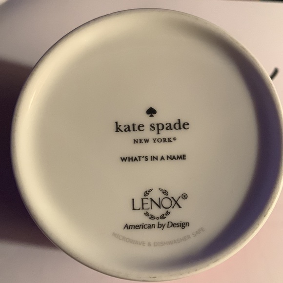 Kate Spade Initial “A” Coffee Mug by Lenox Orange and Blue color New never used - Picture 2 of 4